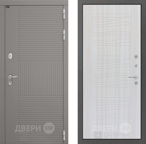 Входная металлическая Дверь Лабиринт (LABIRINT) Формо 06 Сандал белый в Жуковский