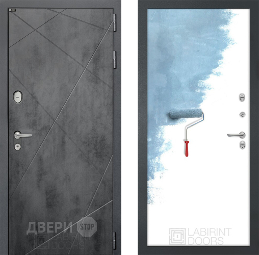 Входная металлическая Дверь Лабиринт (LABIRINT) Лофт 28 Под покраску в Жуковский