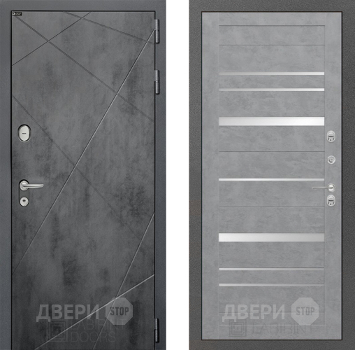 Входная металлическая Дверь Лабиринт (LABIRINT) Лофт 20 Бетон светлый в Жуковский