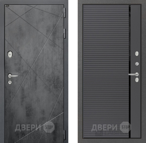 Входная металлическая Дверь Лабиринт (LABIRINT) Лофт 22 Графит софт в Жуковский