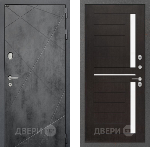Входная металлическая Дверь Лабиринт (LABIRINT) Лофт 02 Венге в Жуковский