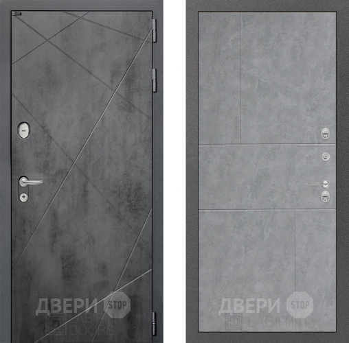 Входная металлическая Дверь Лабиринт (LABIRINT) Лофт 21 Бетон светлый в Жуковский