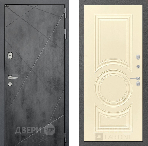Входная металлическая Дверь Лабиринт (LABIRINT) Лофт 23 Шампань в Жуковский