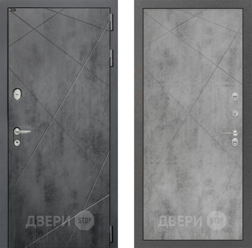 Входная металлическая Дверь Лабиринт (LABIRINT) Лофт 24 Бетон светлый в Жуковский