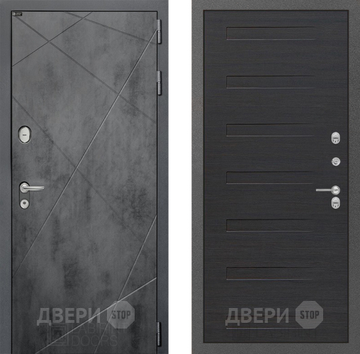 Входная металлическая Дверь Лабиринт (LABIRINT) Лофт 14 Эковенге поперечный в Жуковский