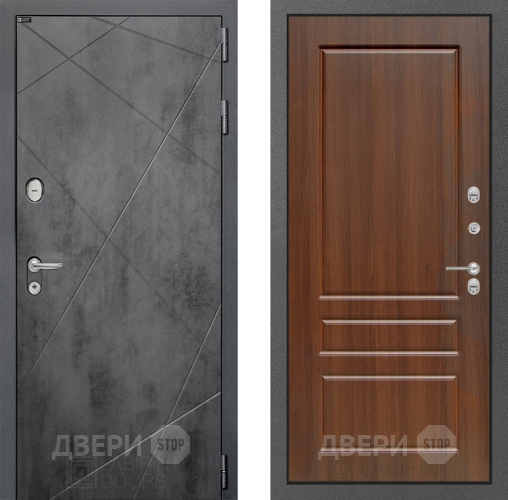 Входная металлическая Дверь Лабиринт (LABIRINT) Лофт 03 Орех бренди в Жуковский