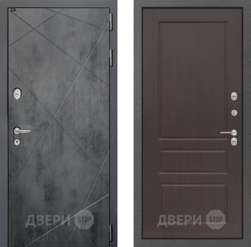 Входная металлическая Дверь Лабиринт (LABIRINT) Лофт 03 Орех премиум в Жуковский