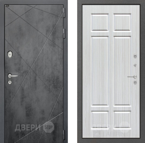 Входная металлическая Дверь Лабиринт (LABIRINT) Лофт 08 Кристалл вуд в Жуковский