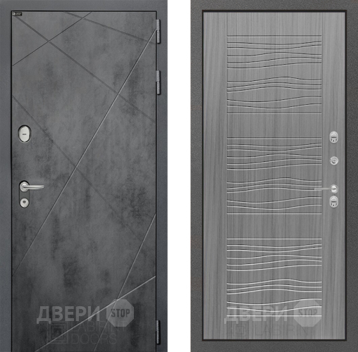 Входная металлическая Дверь Лабиринт (LABIRINT) Лофт 06 Сандал грей в Жуковский