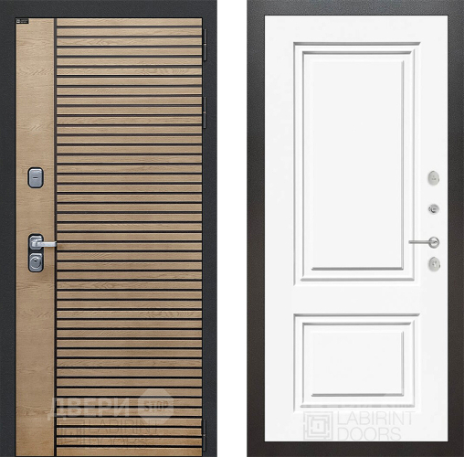 Дверь Лабиринт (LABIRINT) Ritm 26 Белый (RAL-9003) в Жуковский