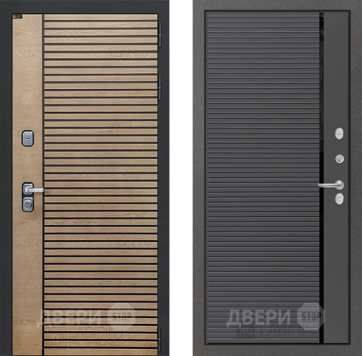 Входная металлическая Дверь Лабиринт (LABIRINT) Ritm 22 Графит софт в Жуковский