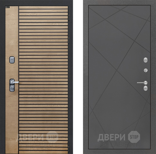Входная металлическая Дверь Лабиринт (LABIRINT) Ritm 24 Графит софт в Жуковский