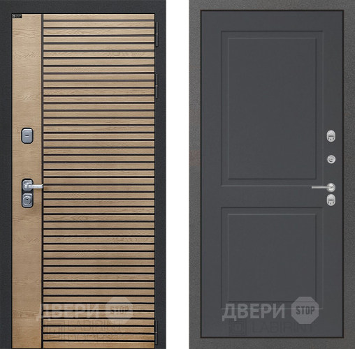 Входная металлическая Дверь Лабиринт (LABIRINT) Ritm 11 Графит софт в Жуковский