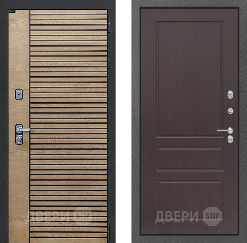 Входная металлическая Дверь Лабиринт (LABIRINT) Ritm 03 Орех премиум в Жуковский