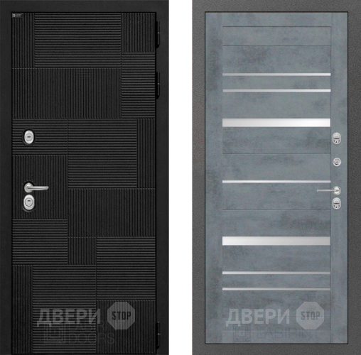 Входная металлическая Дверь Лабиринт (LABIRINT) Pazl 20 Бетон темный в Жуковский