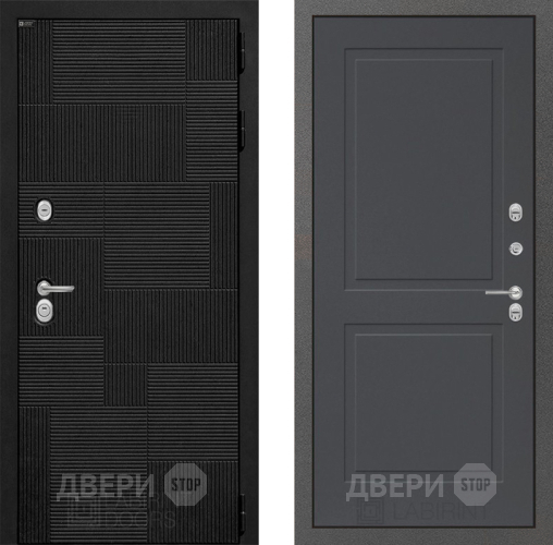 Входная металлическая Дверь Лабиринт (LABIRINT) Pazl 11 Графит софт в Жуковский