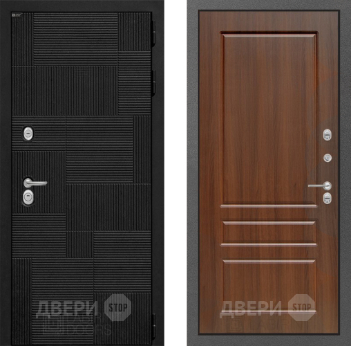 Входная металлическая Дверь Лабиринт (LABIRINT) Pazl 03 Орех бренди в Жуковский