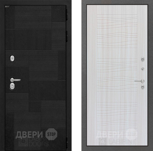 Входная металлическая Дверь Лабиринт (LABIRINT) Pazl 06 Сандал белый в Жуковский
