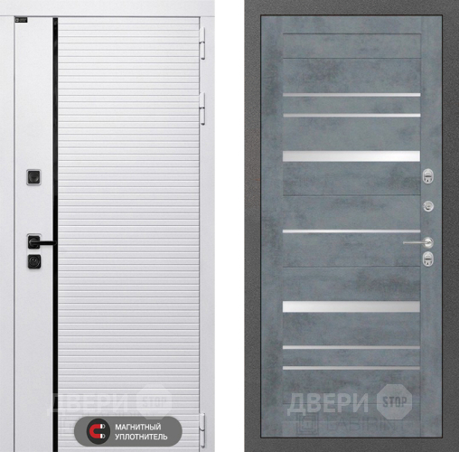 Входная металлическая Дверь Лабиринт (LABIRINT) Royal 20 Бетон темный в Жуковский