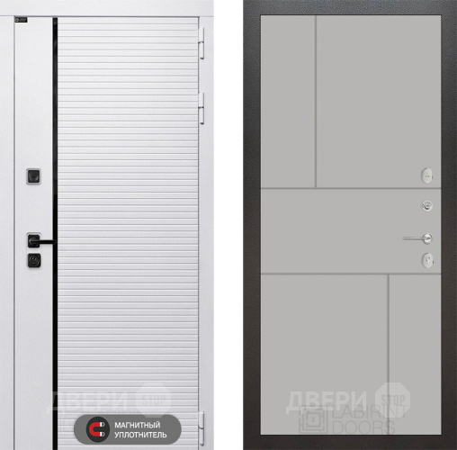 Входная металлическая Дверь Лабиринт (LABIRINT) Royal 21 Грей софт в Жуковский