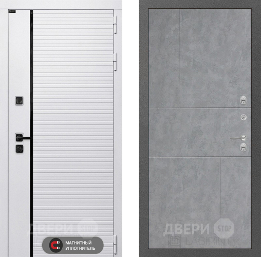 Входная металлическая Дверь Лабиринт (LABIRINT) Royal 21 Бетон светлый в Жуковский