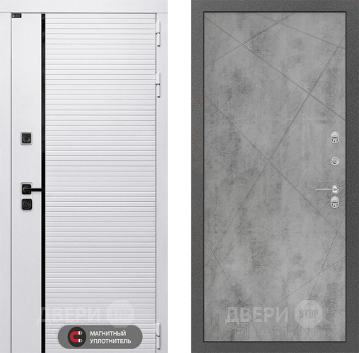 Входная металлическая Дверь Лабиринт (LABIRINT) Royal 24 Бетон светлый в Жуковский