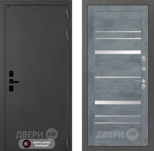 Входная металлическая Дверь Лабиринт (LABIRINT) Acustic 20 Бетон темный в Жуковский