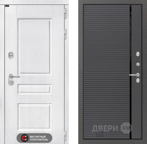Входная металлическая Дверь Лабиринт (LABIRINT) Versal 22 Графит софт в Жуковский