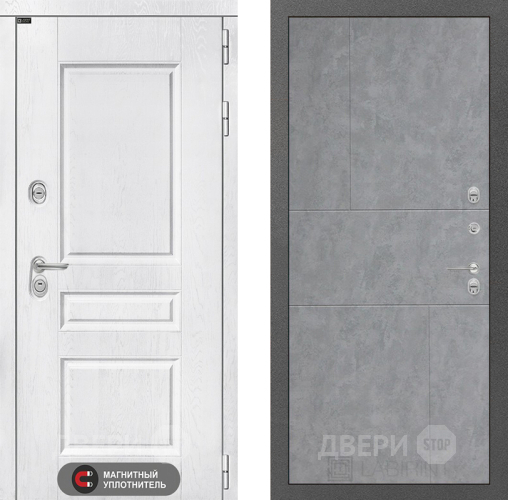 Входная металлическая Дверь Лабиринт (LABIRINT) Versal 21 Бетон светлый в Жуковский