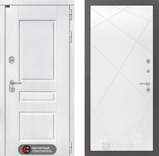 Дверь Лабиринт (LABIRINT) Versal 24 Белый софт в Жуковский
