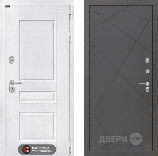 Входная металлическая Дверь Лабиринт (LABIRINT) Versal 24 Графит софт в Жуковский