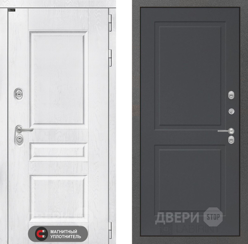 Входная металлическая Дверь Лабиринт (LABIRINT) Versal 11 Графит софт в Жуковский