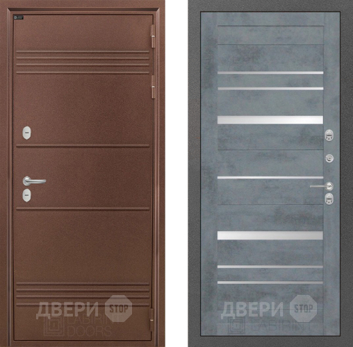 Входная металлическая Дверь Лабиринт (LABIRINT) Термо Лайт 20 Бетон темный в Жуковский