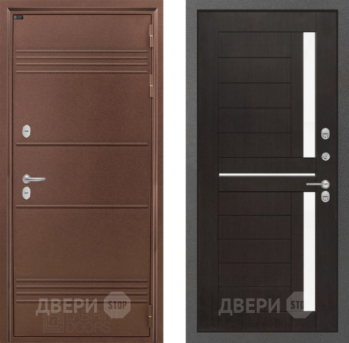 Входная металлическая Дверь Лабиринт (LABIRINT) Термо Лайт 02 Венге в Жуковский