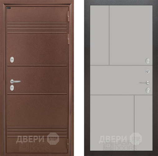 Входная металлическая Дверь Лабиринт (LABIRINT) Термо Лайт 21 Грей софт в Жуковский