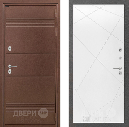 Дверь Лабиринт (LABIRINT) Термо Лайт 24 Белый софт в Жуковский