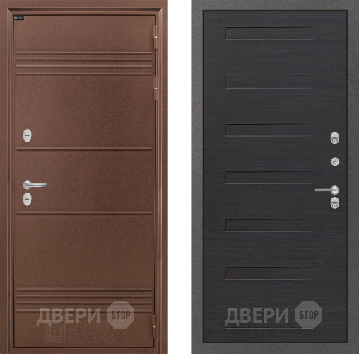 Входная металлическая Дверь Лабиринт (LABIRINT) Термо Лайт 14 Эковенге поперечный в Жуковский