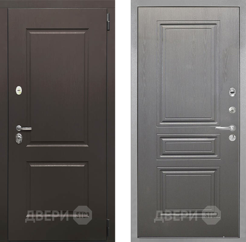 Входная металлическая Дверь Интекрон (INTECRON) Кампо ФЛ-243 Графит вуд дуб в Жуковский