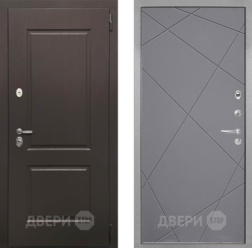 Входная металлическая Дверь Интекрон (INTECRON) Кампо Лучи-М Графит софт в Жуковский