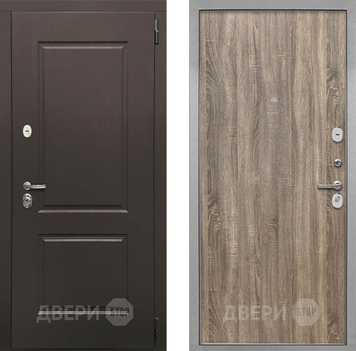 Входная металлическая Дверь Интекрон (INTECRON) Кампо Гладкая Дуб турин в Жуковский