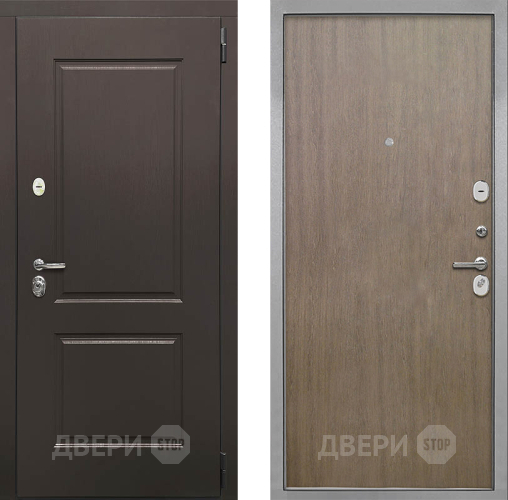 Входная металлическая Дверь Интекрон (INTECRON) Кампо Гладкая шпон Венге коричневый в Жуковский