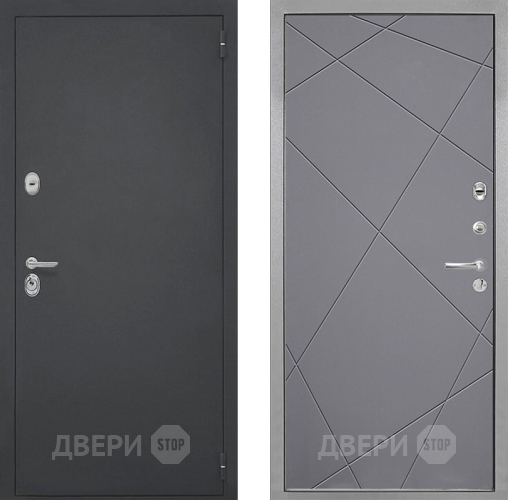 Входная металлическая Дверь Интекрон (INTECRON) Гектор Лучи-М Графит софт в Жуковский