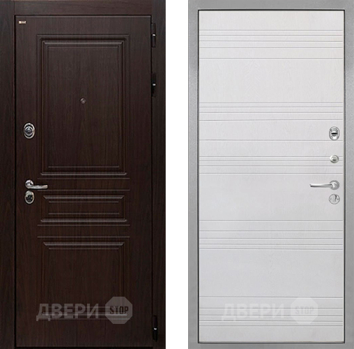 Дверь Интекрон (INTECRON) Брайтон Тиковое Дерево ФЛ-316 Белый ясень в Жуковский