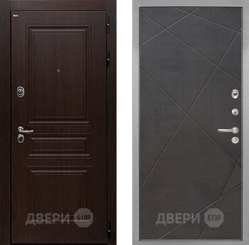 Входная металлическая Дверь Интекрон (INTECRON) Брайтон Тиковое Дерево Лучи-М Венге распил кофе в Жуковский