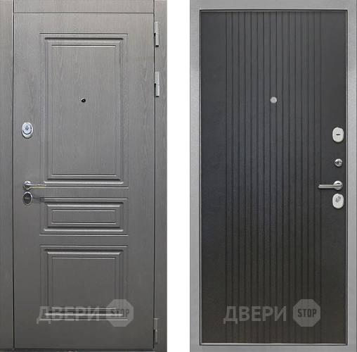 Входная металлическая Дверь Интекрон (INTECRON) Брайтон Графит ФЛ-295 Лофт черный в Жуковский