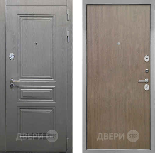 Дверь Интекрон (INTECRON) Брайтон Графит Гладкая шпон Венге коричневый в Жуковский