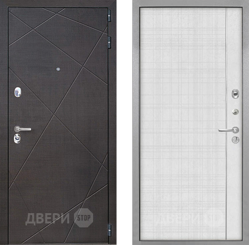 Входная металлическая Дверь Интекрон (INTECRON) Сенатор Лучи В-07 с молдингом Лофт белый в Жуковский