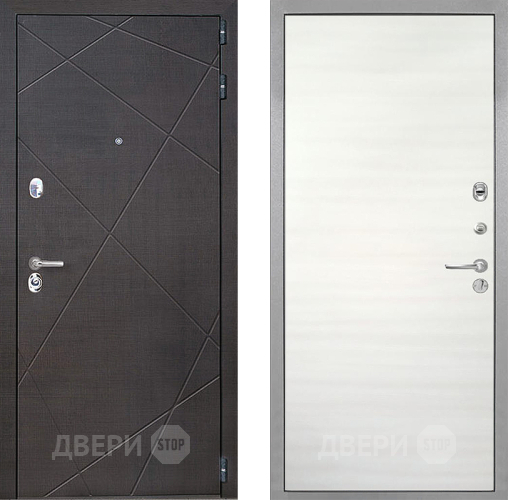 Входная металлическая Дверь Интекрон (INTECRON) Сенатор Лучи Гладкая Дуб сильвер поперечный в Жуковский
