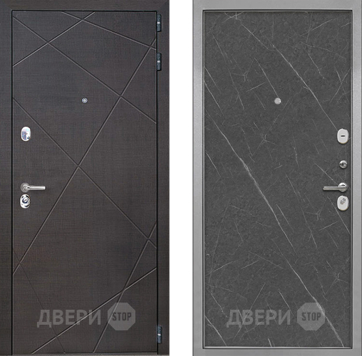 Входная металлическая Дверь Интекрон (INTECRON) Сенатор Лучи Гладкая Гранит лава оникс в Жуковский