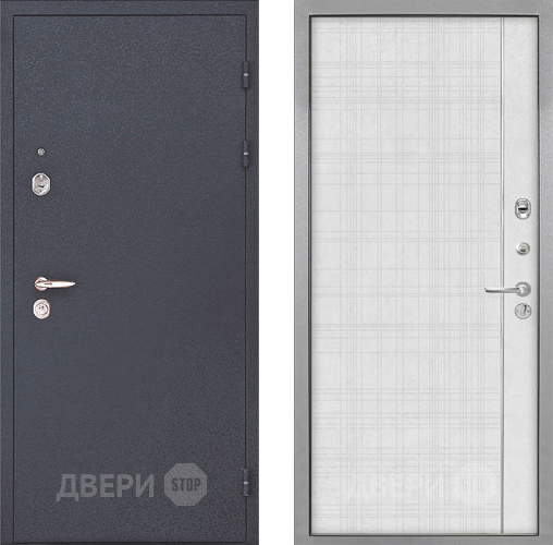 Входная металлическая Дверь Интекрон (INTECRON) Колизей В-07 с молдингом Лофт белый в Жуковский